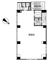 サンライズ長井ビル ワンルームの間取図画像