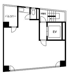 廣川ビル ワンルームの間取図画像