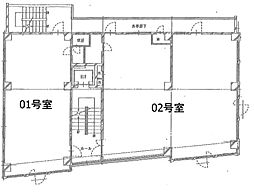大貫ビル ワンルームの間取図画像