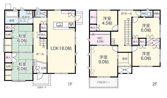 間取り 豊橋市杉山町字いずみが丘1-7