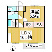 ハイブリッジ城東  ｜ 長野県小諸市南町3丁目（賃貸マンション1LDK・3階・55.00㎡） その2