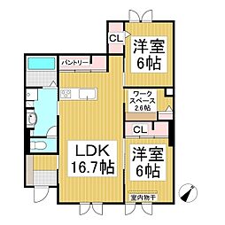間取図画像 2LDK