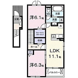 間取図画像 2LDK
