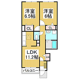 fine桜 2LDKの間取図画像