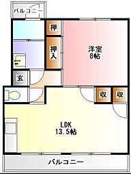 間取図画像 1LDK