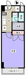 西広島ビレッジ 1Kの間取図画像