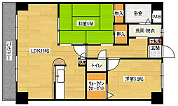 なかすじ壱番館 3階2LDKの間取り
