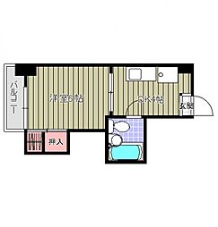 中浦ビル 3階1DKの間取り