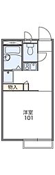 レオパレスカサグランデ 1階1Kの間取り