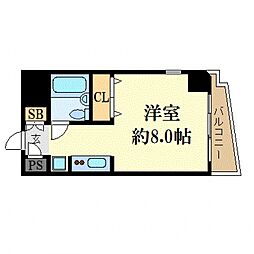 メゾン・ド・シプレーム ワンルームの間取図画像