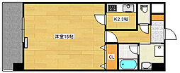 エクセレンス片島 1Kの間取図画像