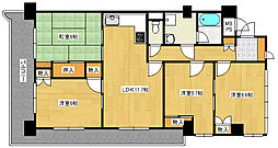 ライオンズマンション西霞町 4LDKの間取図画像