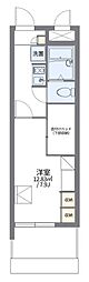 レオパレス国泰寺 1Kの間取図画像