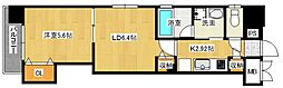 グレースヒルズ 1LDKの間取図画像