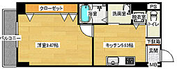 MOI府中 1DKの間取図画像