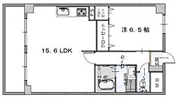 エスペランサ大町 1LDKの間取図画像