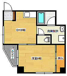 みさおビル 1DKの間取図画像