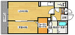 コーラルコート 1LDKの間取図画像
