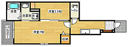 まほら 1SKの間取図画像