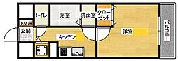ジェイシティミライエ大手町 1Kの間取図画像