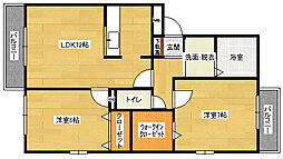 ハイドゥ伴3 2LDKの間取図画像