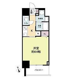 CASSIA河原町平和大通 1Kの間取図画像