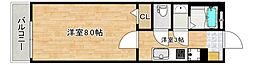 あさひの里 1Kの間取図画像