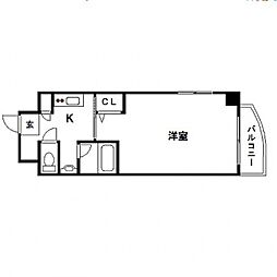 フェリスィテ 1Kの間取図画像