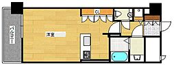 グランアークテラス ワンルームの間取図画像