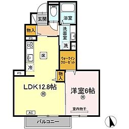 歩流歌 1LDKの間取図画像