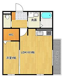 リヴェールC 1LDKの間取図画像