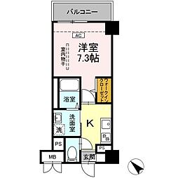 Villaひまわり 1Kの間取図画像