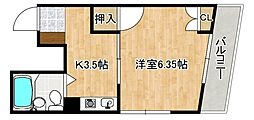 宮正商船ビル 1Kの間取図画像