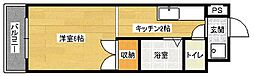 コーポヤマガタ 1Kの間取図画像
