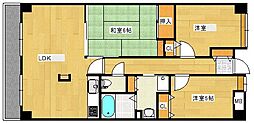 シーブリーズ東原壱番館 3LDKの間取図画像