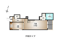 Regalest 青崎I 1LDKの間取図画像