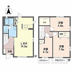 ディアスY 3LDKの間取図画像