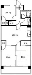 サンシティー十日市 3LDKの間取図画像
