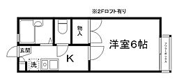 間取図画像 1K
