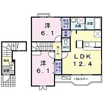 プリマヴェーラ　Ｂ  ｜ 愛知県新城市野田字西町屋敷（賃貸アパート2LDK・2階・59.09㎡） その2