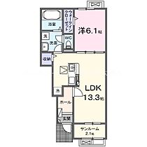 ディセントラ野添　III  ｜ 愛知県豊川市大崎町野添（賃貸アパート1LDK・1階・50.05㎡） その2