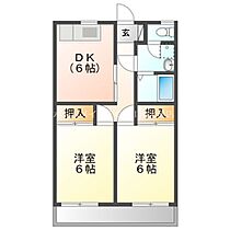 ドリンクビル本野ケ原  ｜ 愛知県豊川市本野ケ原1丁目（賃貸アパート2DK・2階・44.55㎡） その2