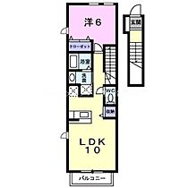 ボニート  ｜ 愛知県豊川市蔵子6丁目（賃貸アパート1LDK・2階・42.37㎡） その2