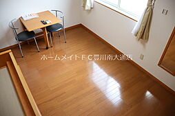 レオパレスウェーブトップ川花 1階1Kのリビング/ダイニング