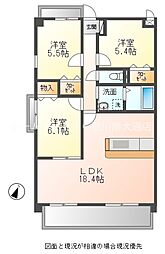 フォレステージ豊川 3LDKの間取図画像