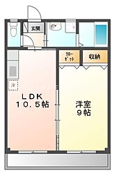 ブロードタウン大崎G 1LDKの間取図画像