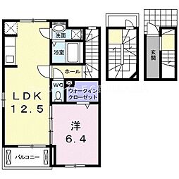 アインス 1LDKの間取図画像