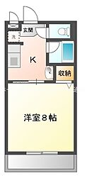 フォレストヴィラ 1Kの間取図画像