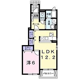 U-151T2 1LDKの間取図画像