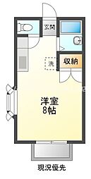 アネックス ワンルームの間取図画像